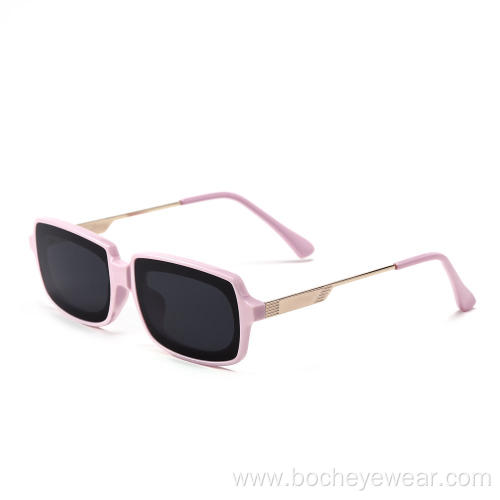 Customized design fashion vintage acrylic women retro shade sunglasses